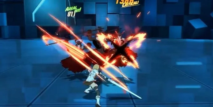 アクションゲームの戦闘エフェクト