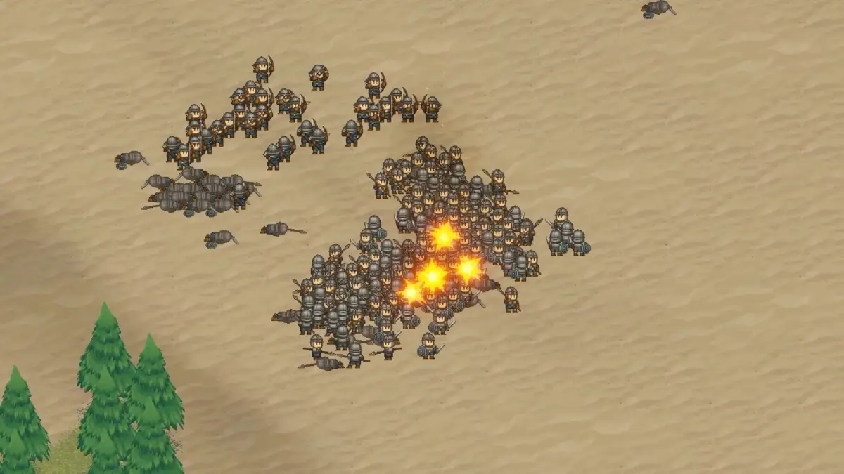 大規模な戦闘シーン