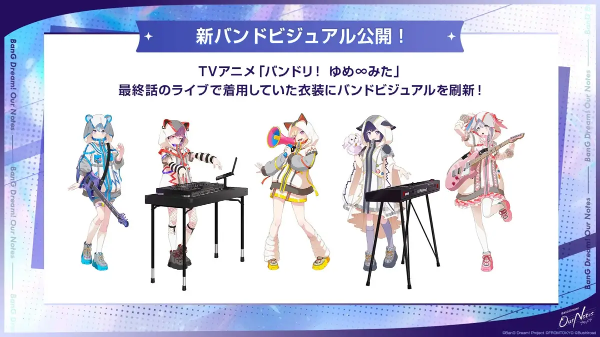 夢限大みゅーたいぷ新バンドビジュアル