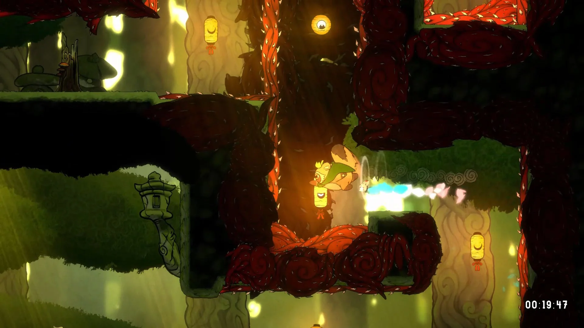 タヌキ歌舞伎の様子