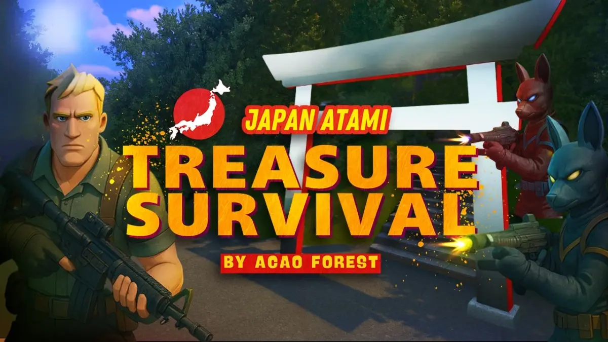 ATAMI TREASURE SURVIVALのゲームタイトル画面