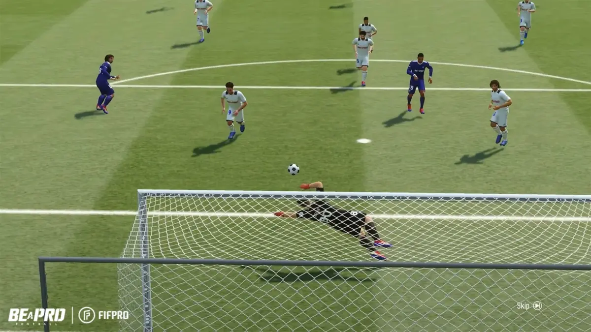 ゴールキーパーのセーブ