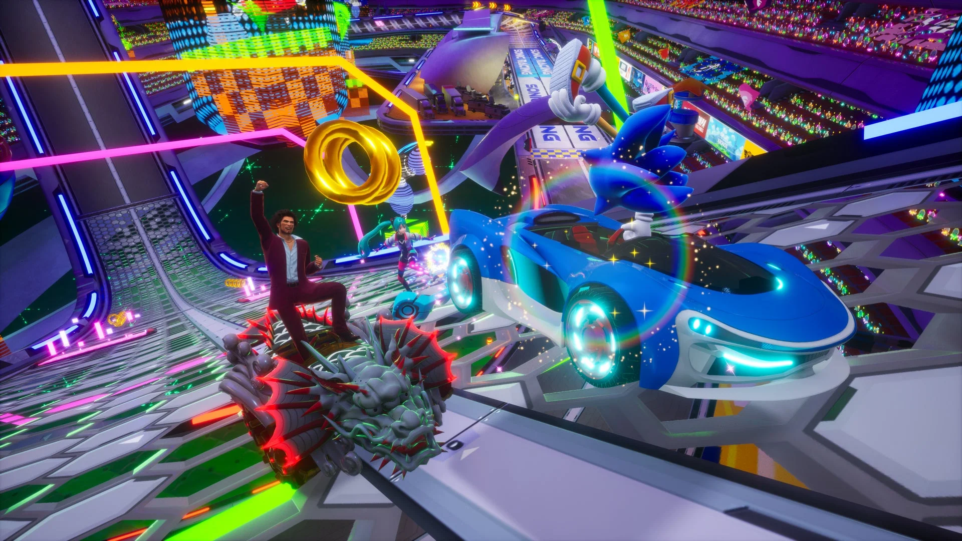 ゲーム画面(未来都市コース)